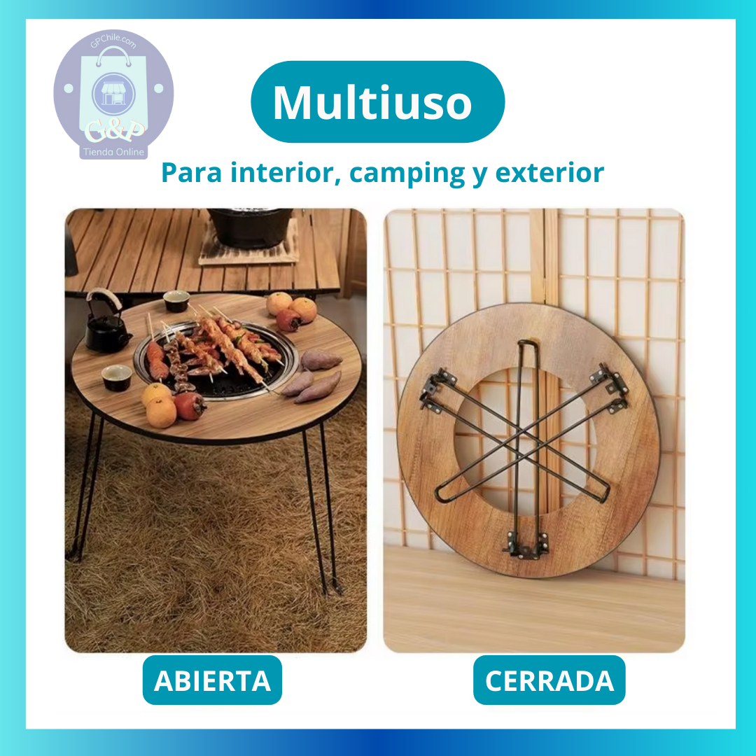 GrillTuck™  MESA PLEGABLE CON PARRILLA