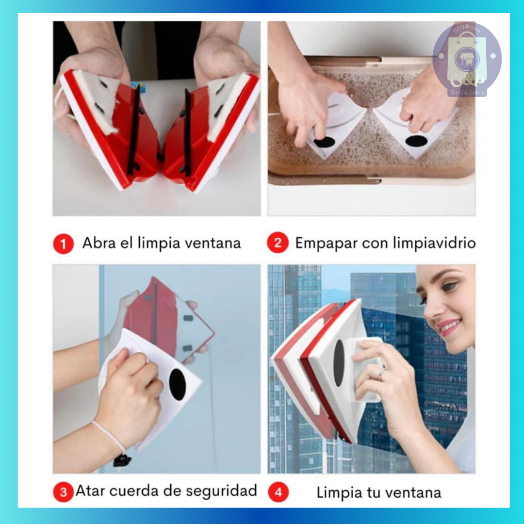 GlassMate™ Limpia Vidrios Magnético